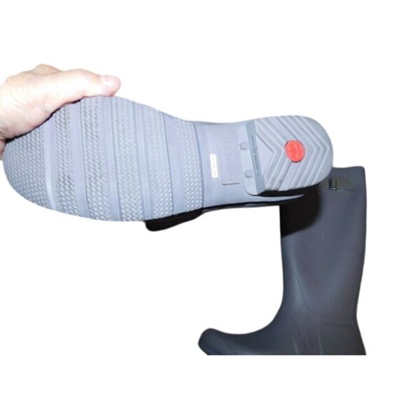 Hunter Size 11 Tall Gray Rubber Rain Boots - Picture 5 of 5